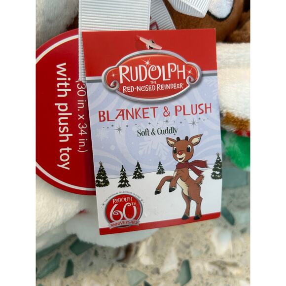 NWT Rudolph The Red-Nosed Reindeer Baby’s 1st Christmas Blanket & Plush Gift Set - Picture 4 of 5